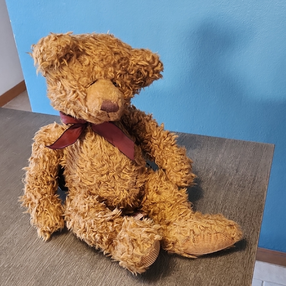 Russ Berrie Chester Plush Bear with Red Tag